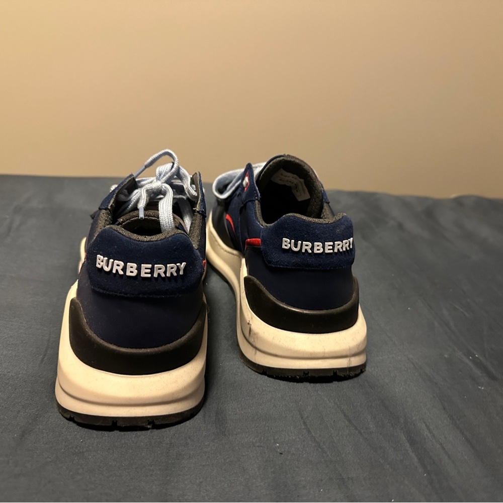 Burberry Navy and Red Sneakers - Picture 3 of 3